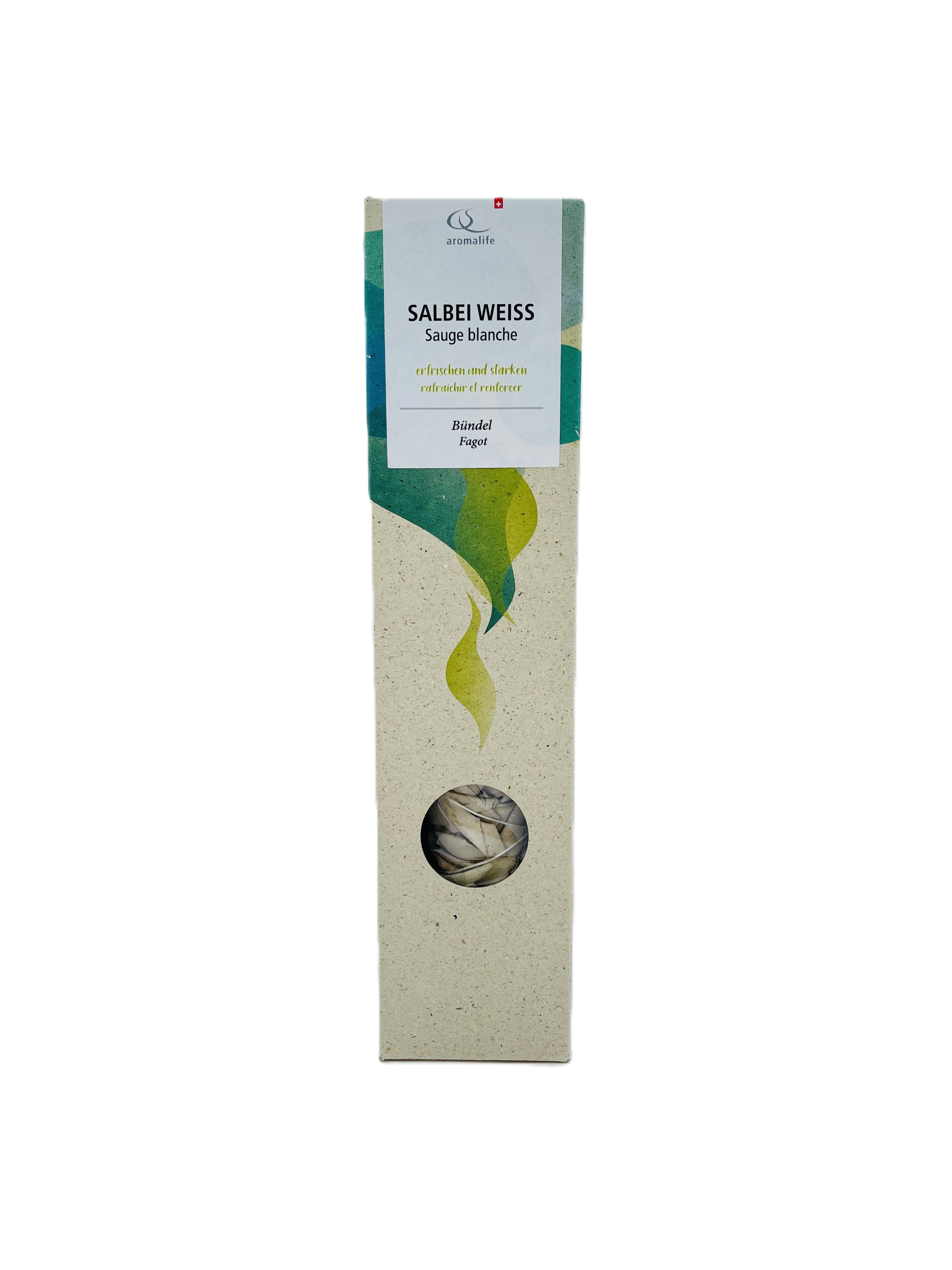 Aromalife Räucherwerk Salbeibündel weiss gross